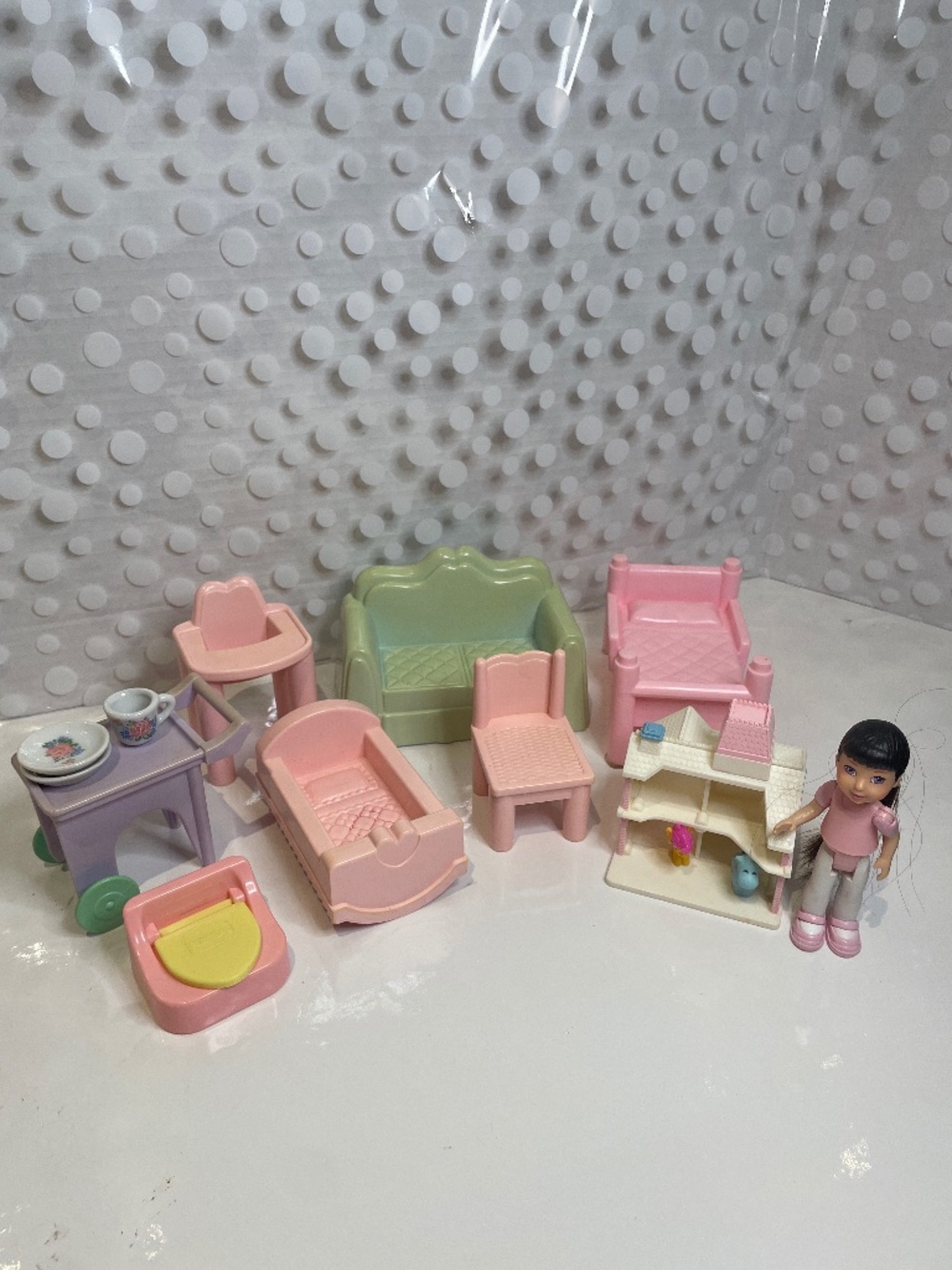 Vintage 90s Playskool dollhouse furniture bundle